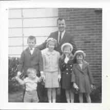 Easter Sunday, 1965, Dusty Sr., Dusty Jr., Karen, Kelly, Joanna, Robert